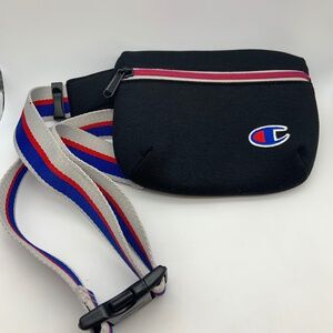Champion Logo Embroidered Plush Adjustable Waist Fanny Pack